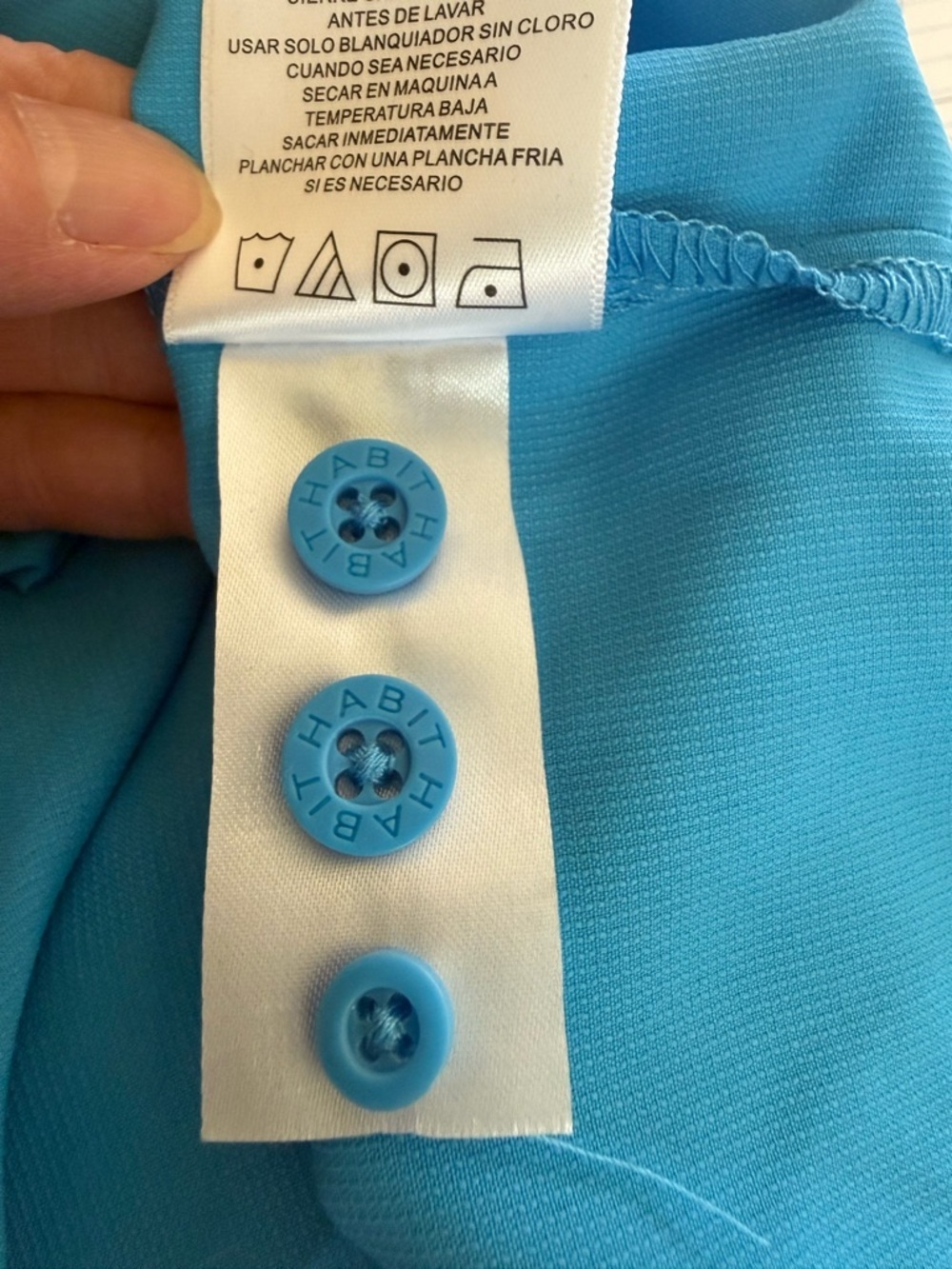 Mens Habit short sleeve vented fishing shirt in Malibu Blue Size 2XL. EUC - Picture 10 of 10